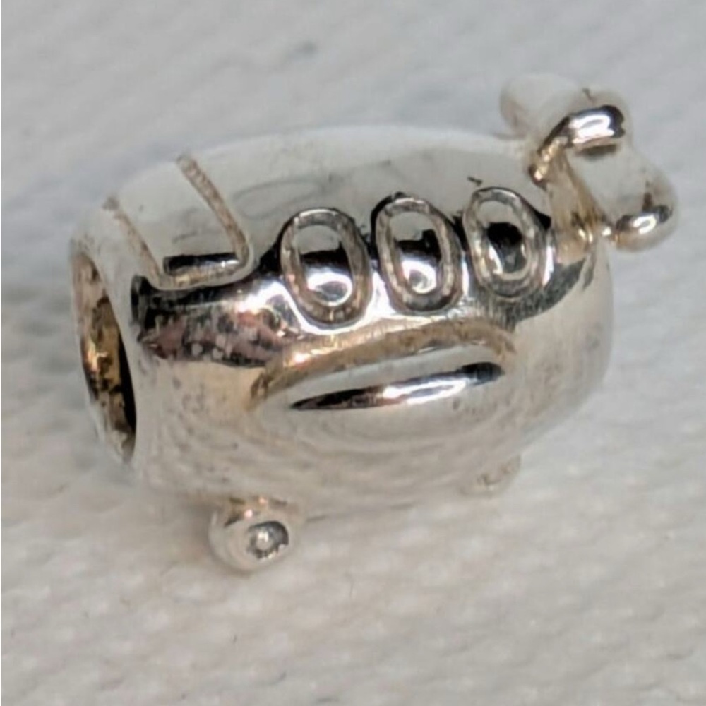 RETIRED PANDORA AIRPLANE CHARM STERLING SILVER 925 ALE 790561 TRAVEL & ADVENTURE - Picture 2 of 6